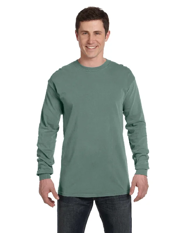 Comfort Colors Garment-Dyed Long Sleeve T-Shirt | Light Green