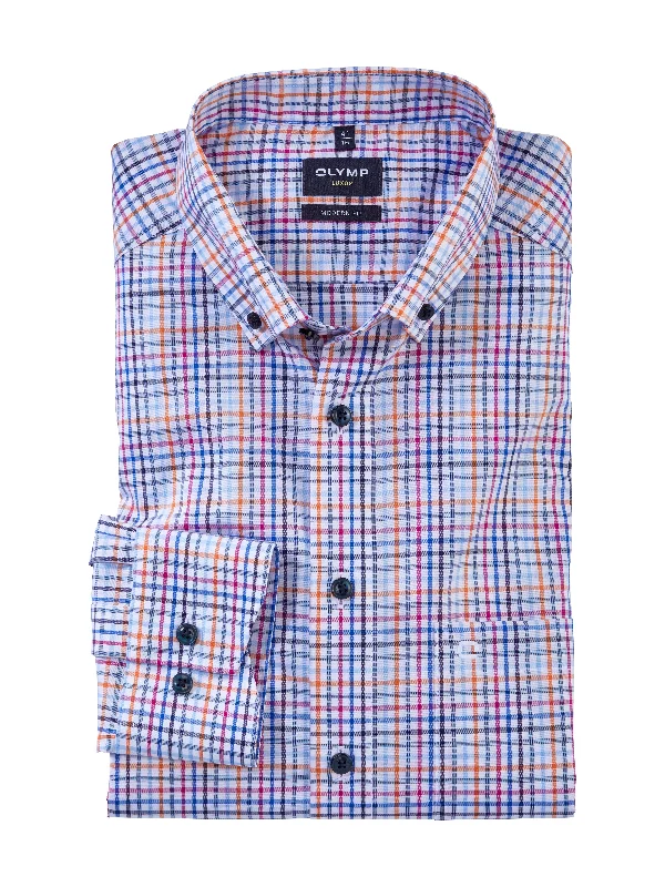 Olymp Luxor Modern Fit LS Shirt Check