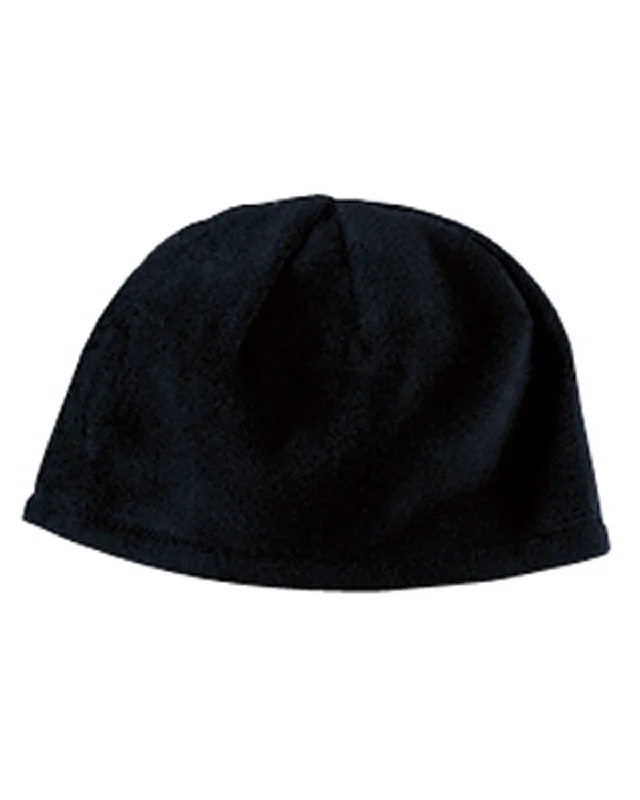 Big Accessories Knit Fleece Cap | Black