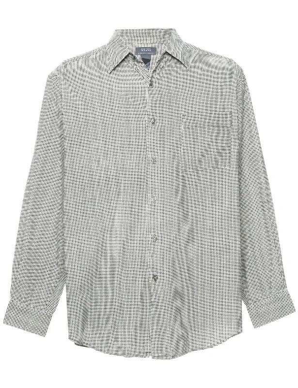 Houndstooth Corduroy Shirt - L