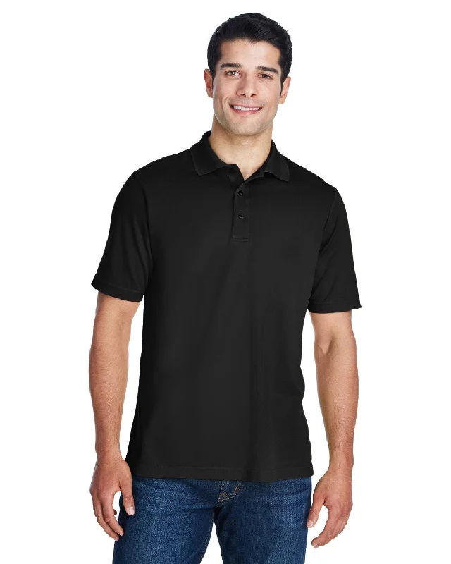 Core 365 Origin Mens Tall Performance Pique Polo Shirt | Black