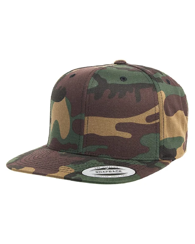 Yupoong 6-Panel Structured Flat Visor Cap | Camo