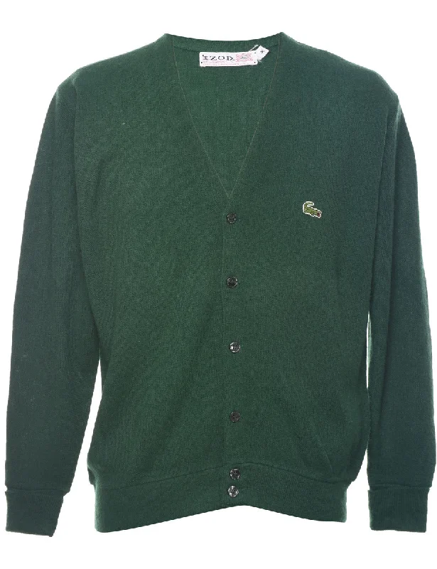 Izod Green Cardigan - M