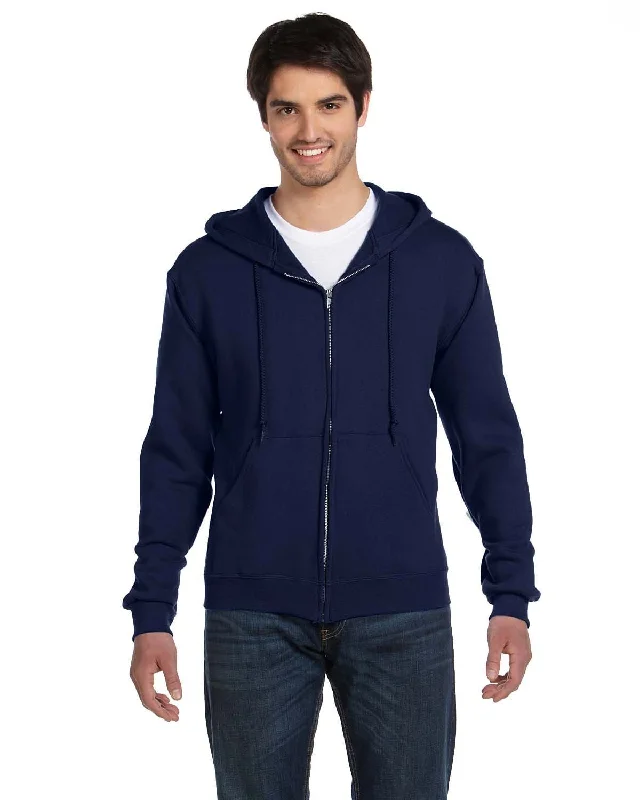 Fruit of the Loom Supercotton Full-Zip Hoodie | J Navy