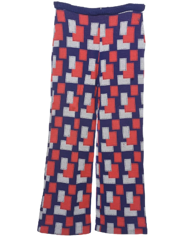 Geometric Pattern Trousers - W29 L29