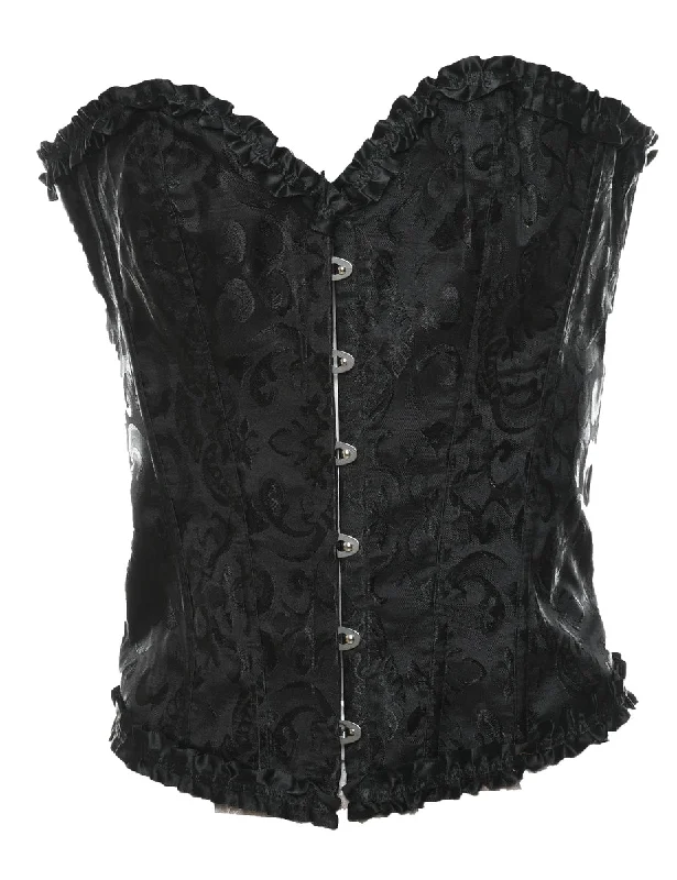 Jacquard Pattern Bustier - L