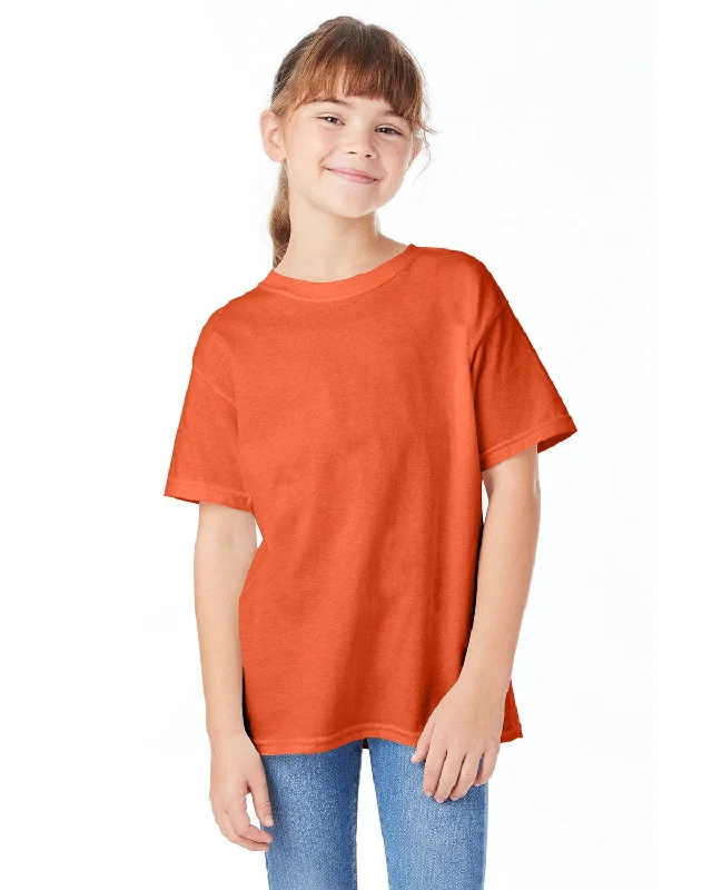 Hanes Youth ComfortSoft T-Shirt | Texas Orange