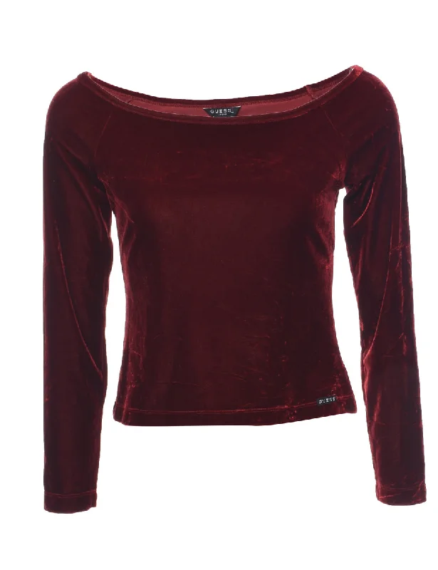 Guess Velvet Y2K Evening Top - M