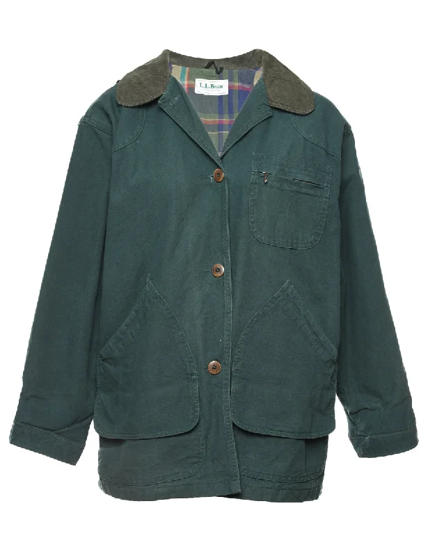 L. L. Bean Striped Workwear Jacket - L