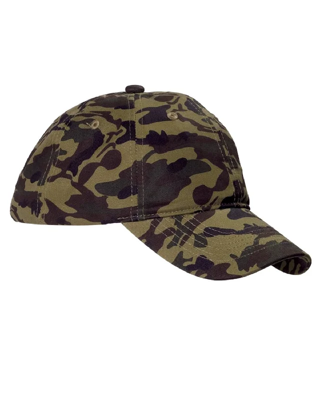 Big Accessories Unstructured Camo Hat | Green Camo