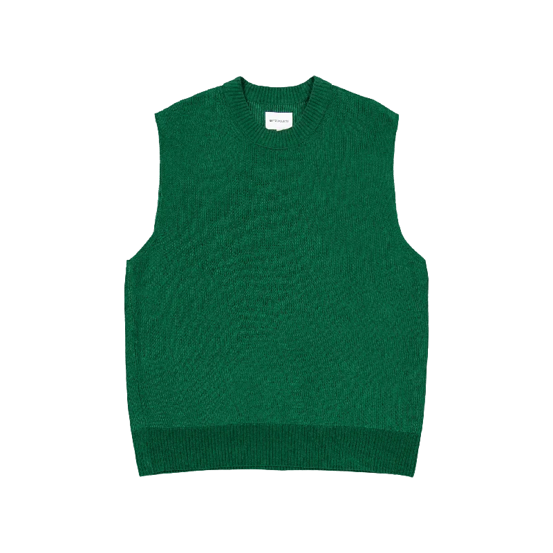 Manfred Chenille Vest Bottle Green