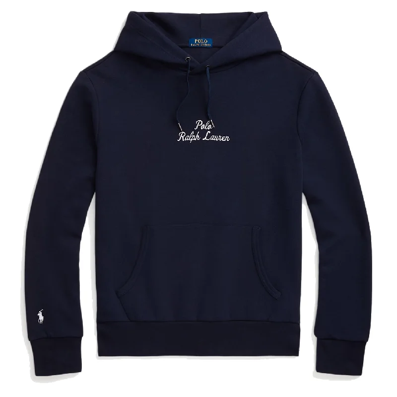 Polo Ralph Lauren Logo Double-Knit Hoodie Aviator Navy