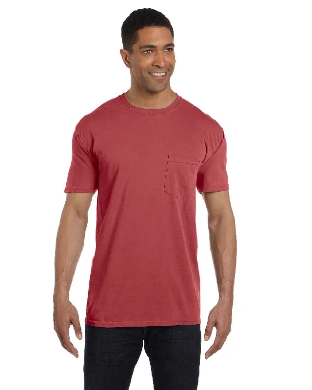 Comfort Colors Garment-Dyed Pocket T-Shirt | Crimson