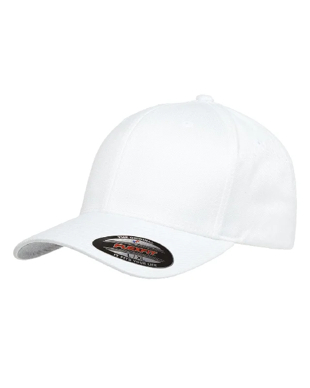 Yupoong Flexfit Wooly 6-Panel Cap | White