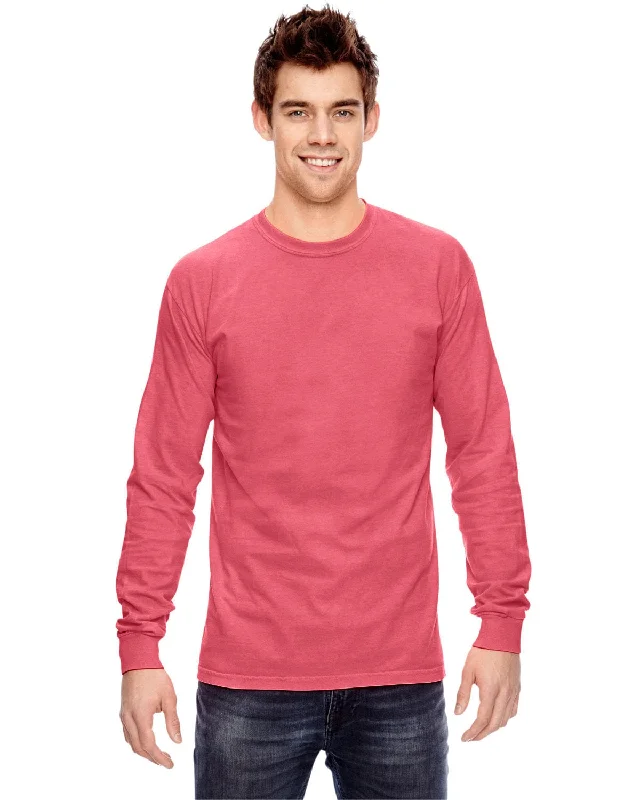 Comfort Colors Garment-Dyed Long Sleeve T-Shirt | Watermelon