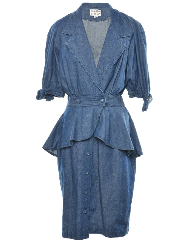 Indigo Denim Dress - M