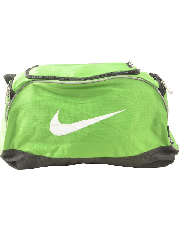 Green & White Canvas Nike Travel Bag - M