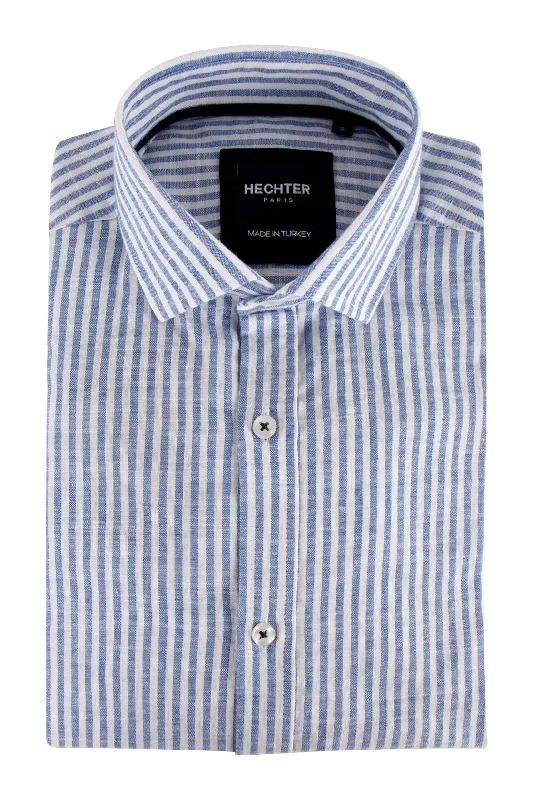 Daniel Hechter Linen LS Shirt Blue