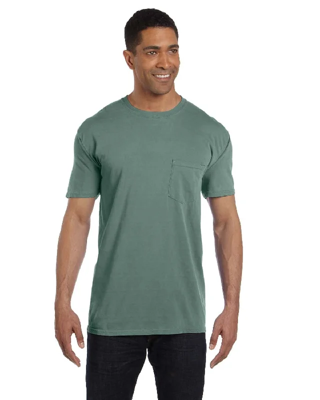 Comfort Colors Garment-Dyed Pocket T-Shirt | Light Green