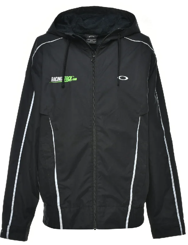 Hooded Black Jacket - M