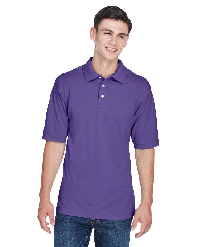 Harriton Easy Blend Polo Shirt | Team Purple