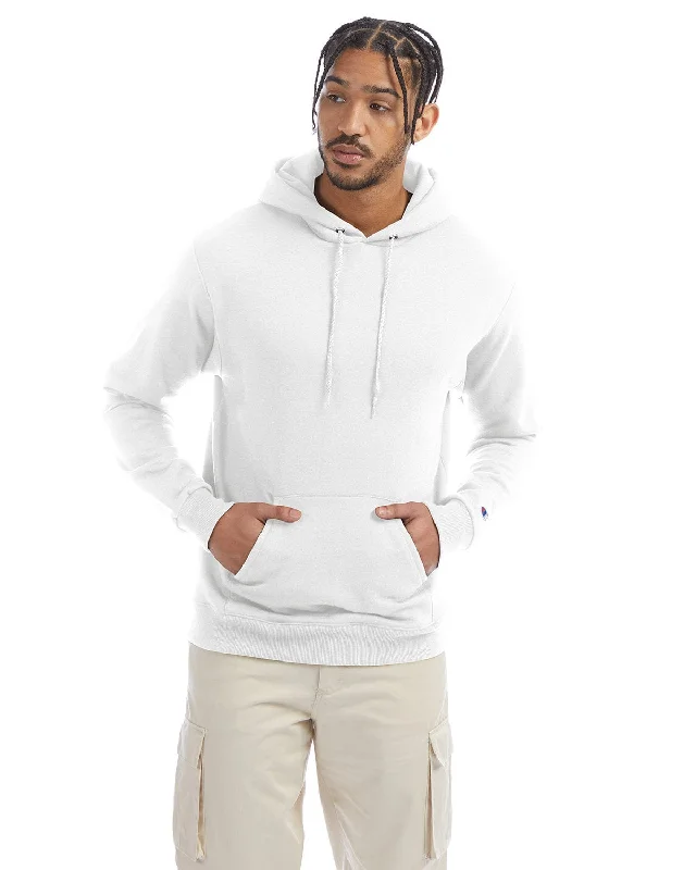 Champion EcoSmart Hooded Sweatshirt | White