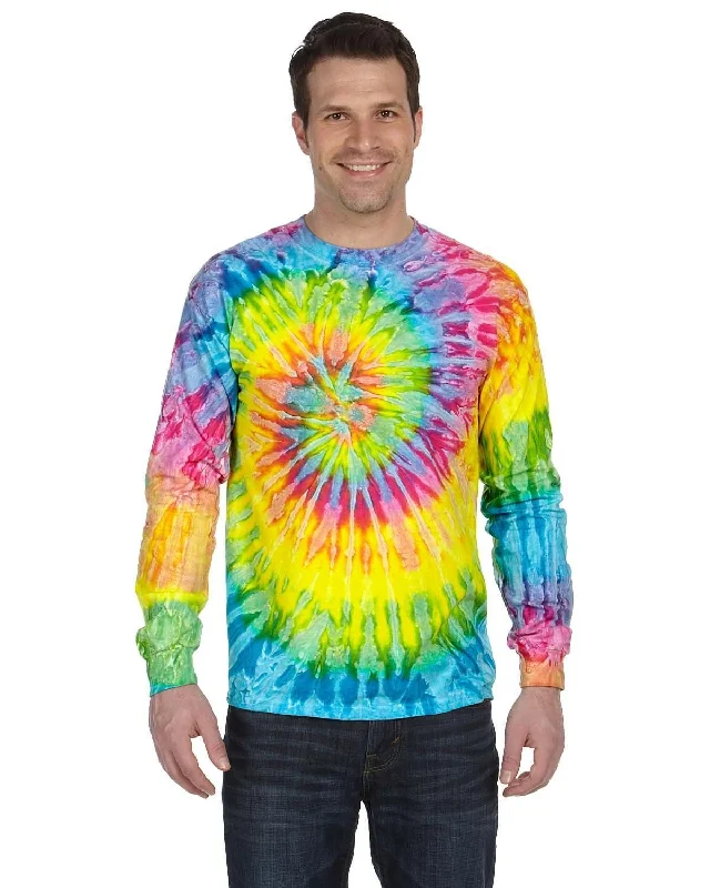 Tie-Dye 100% Cotton Long Sleeve Tie-Dyed T-Shirt | Saturn