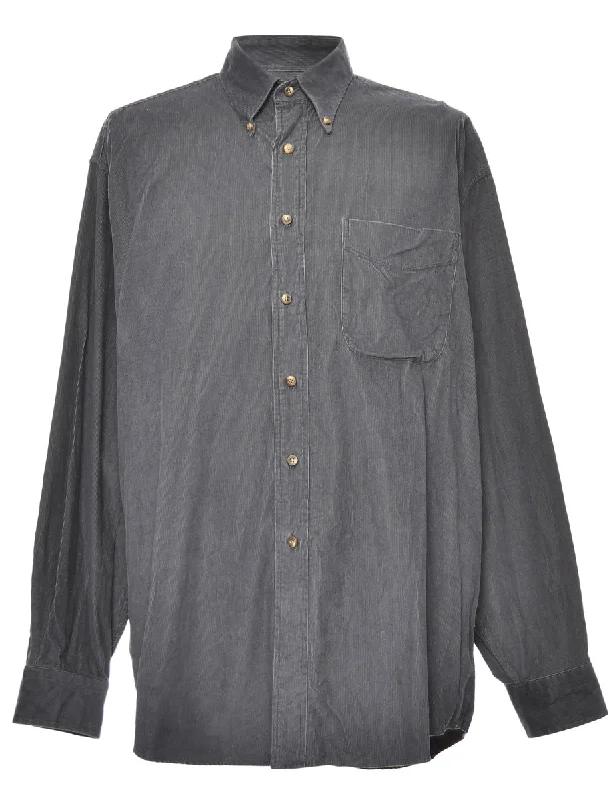 Grey Corduroy Shirt - L