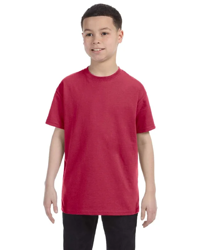 Jerzees Youth Heavyweight 50/50 T-Shirt | Vintage Hth Red