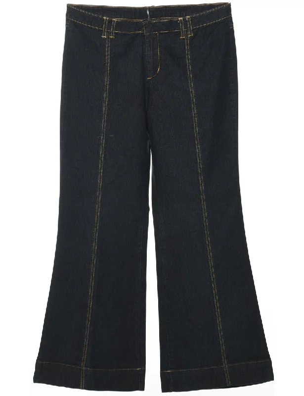 Indigo Flared Y2K Jeans - W32 L29