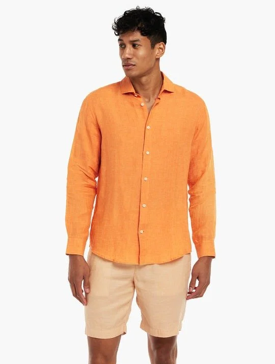 FRESCOBOL CARIOCA Antonio Shirt MANDARIN ORANGE