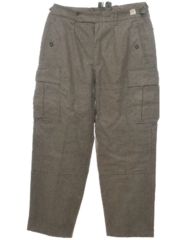 Grey Vintage Cargo Trouosers - W38 L30