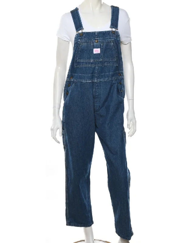 Key Dark Wash Dungarees - W34 L30