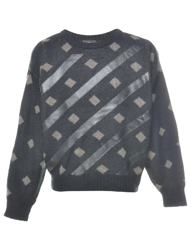 Geometric Pattern Jumper - L