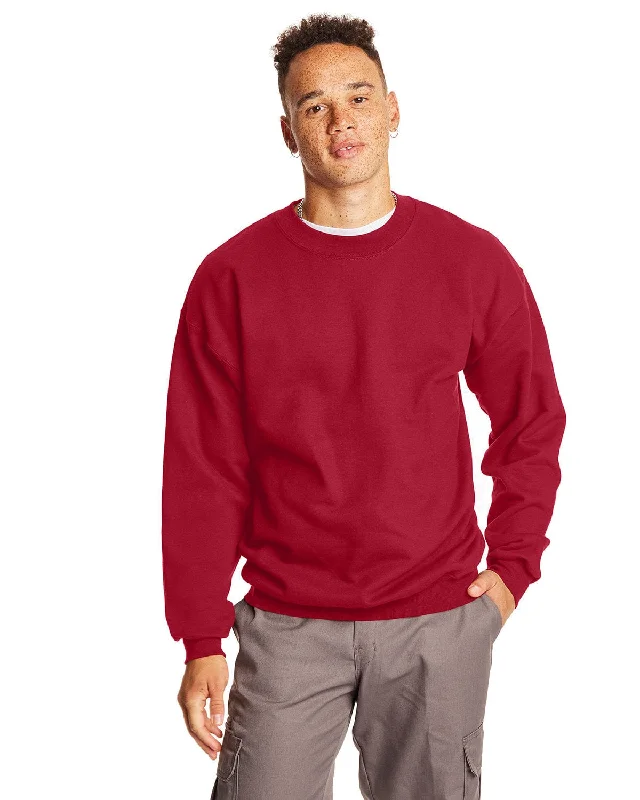 Hanes Ultimate Cotton Crewneck Sweatshirt | Deep Red