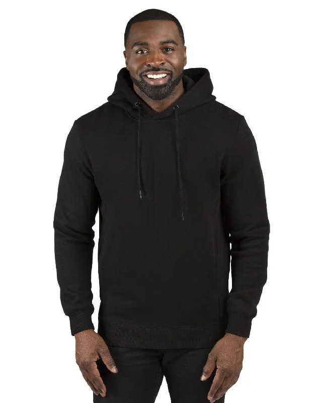 Threadfast Apparel Unisex Ultimate Fleece Pullover Hooded Sweatshirt | Black