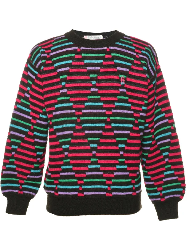 Geometric Pattern Jumper - L