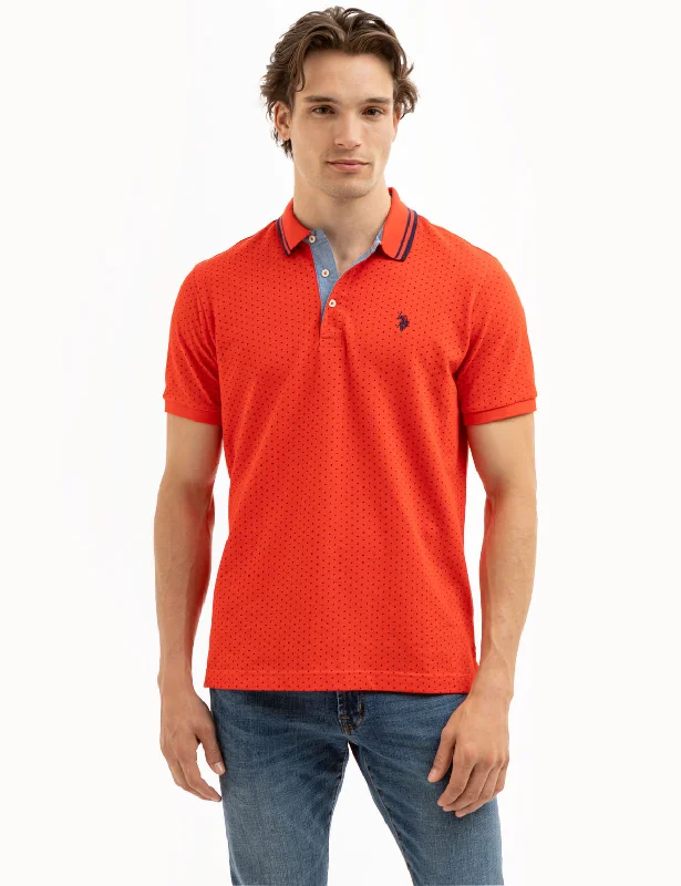 DOT PRINT POLO SHIRT