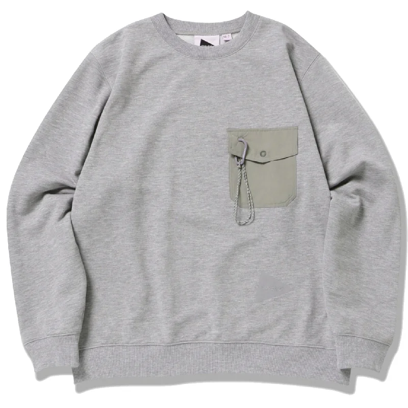 Gramicci x And Wander Pocket Sweatshirt Grey