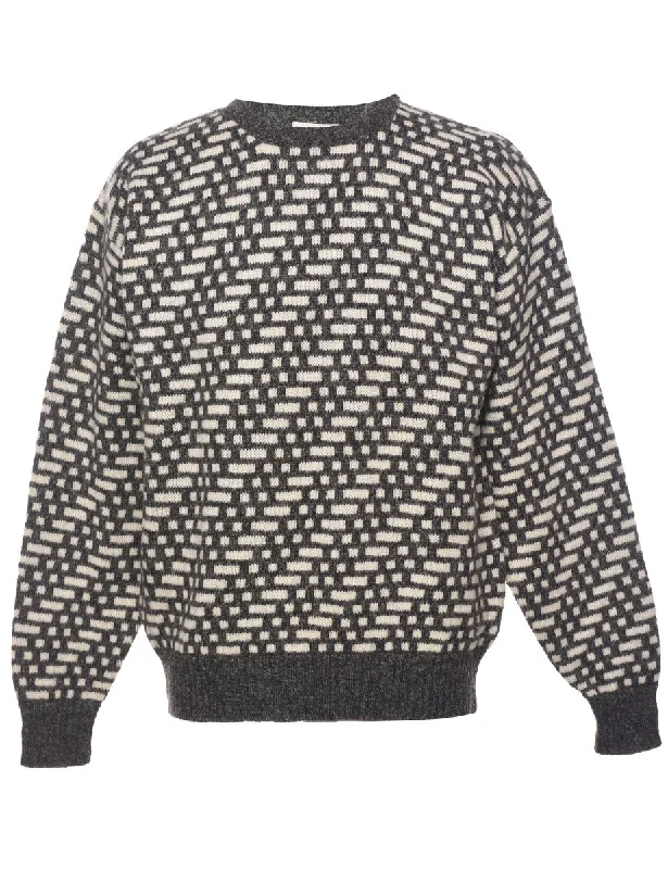 Geometric Pattern Jumper - L