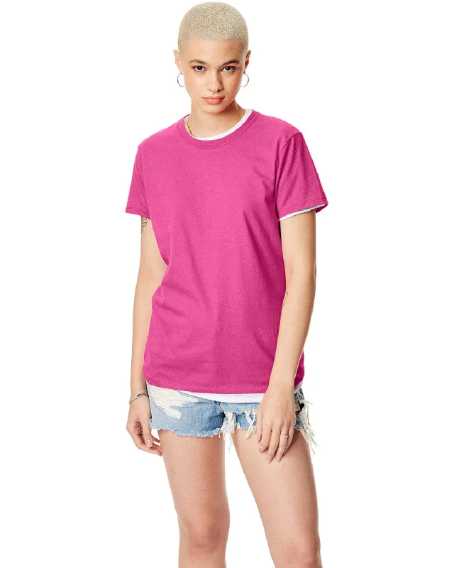 Hanes Ladies Classic Fit Tee | Wow Pink