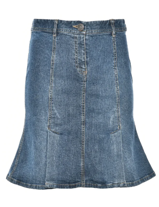 Indigo Denim Skirt - S