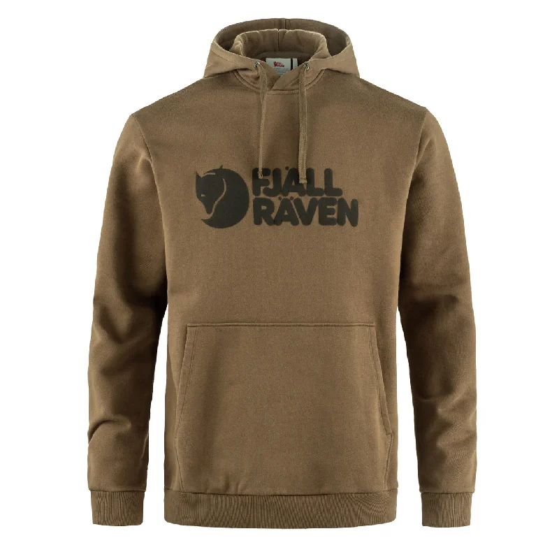 Fjallraven Logo Hoodie Wood Brown