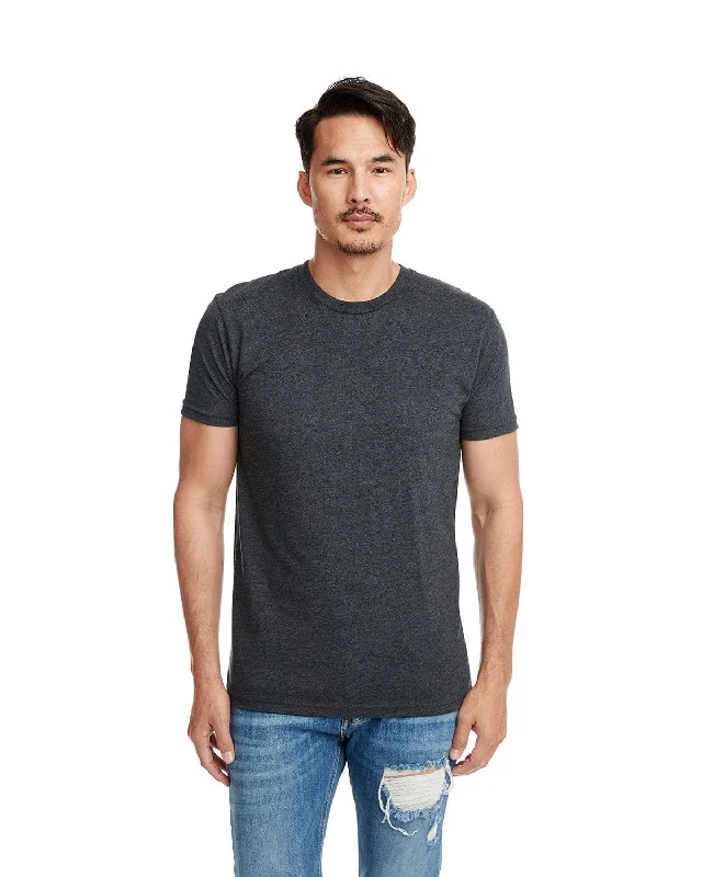 Next Level Mens Sueded T-Shirt | Heather Metal