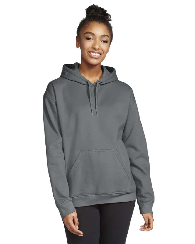 Gildan Softstyle Fleece Pullover Hooded Sweatshirt | Charcoal