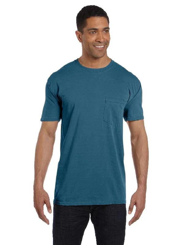 Comfort Colors Garment-Dyed Pocket T-Shirt | Topaz Blue