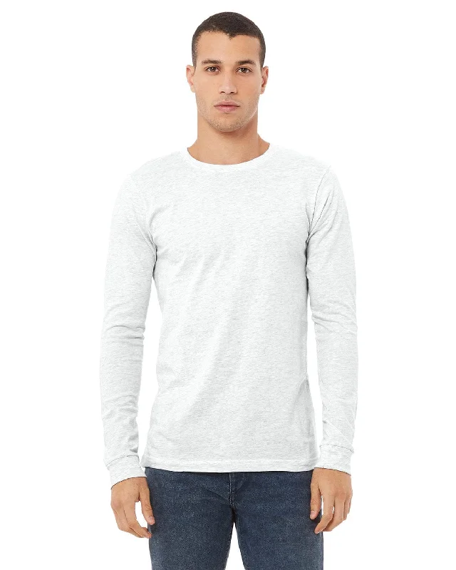 Bella+Canvas Long Sleeve Jersey T-Shirt | Ash