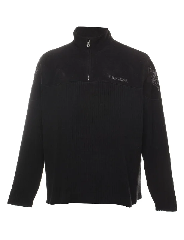 Harley Davidson Polo Neck Jumper - L