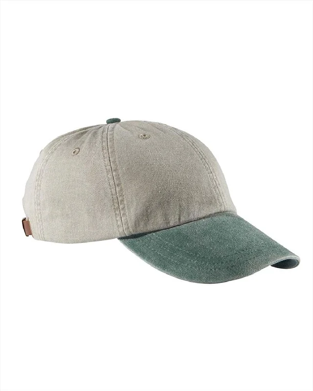 Adams Low-Profile Washed Pigment-Dyed Cap | Stone/ Forest