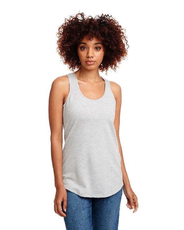 Next Level Ladies Terry Racerback Tank | Heather Gray